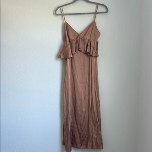 H&M Pink Slip Dress Sleeveless Spaghetti Strap